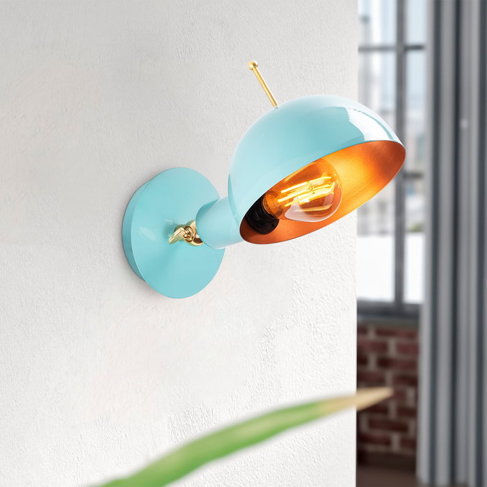 Opviq Sivani - MR-654 Lámpara de pared Turquesa y Cobre